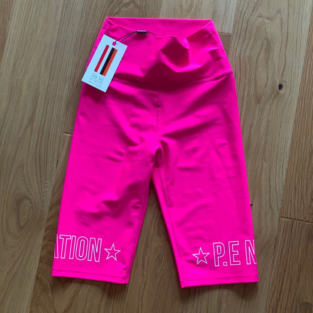 PE Nation Pink Swish Bike Shorts